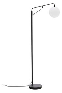 Biało-czarna lampa stojąca ze szklanym kloszem (wysokość 164 cm) Eilo – Kave Home