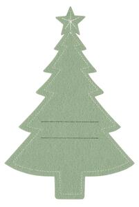 Altom Etui na sztućce Xmas Tree zielony, 22 x 15 cm, zestaw 4 szt