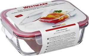 Westmark Szklany pojemnik na żywność z 2 przegródki, 980 ml