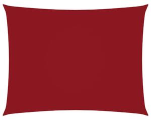 Prostokątny żagiel ogrodowy, tkanina Oxford, 4x5 m, czerwony