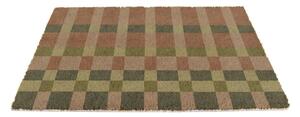 Wycieraczka z włókna kokosowego 40x60 cm Pink and Blue Check – Artsy Doormats