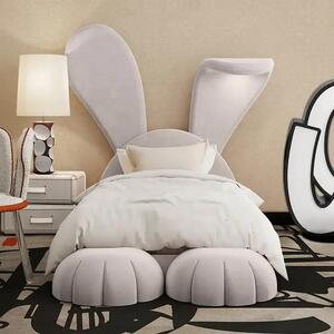Łóżko młodzieżowe z pojemnikiem Rabbit + LED | Kolory do wyboru