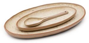 Beżowe ceramiczne talerze do serwowania zestaw 3 szt. Zunel – Kave Home