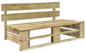 Ogrodowa ławka wykonana z palet, drewno