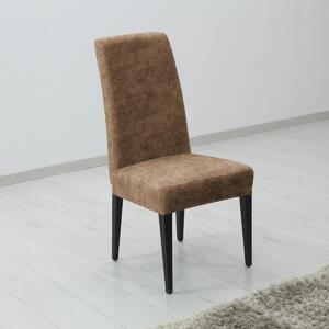 Pokrowiec elastyczny na krzesło ESTIVELLA brązowy, zestaw 2 szt