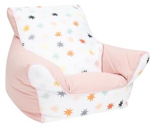 New Baby Fotelik dziecięcy wypełniony kuleczkami , różowy