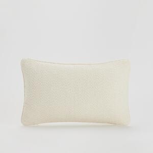 Reserved - Poszewka na poduszkę z tkaniny boucle - Biały