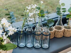 Zestaw 5 wazonów dekoracyjnych na metalowym stojaku PETALORA