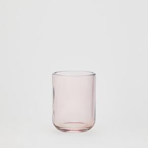 Reserved - Szklany kubek na szczoteczki - Różowy