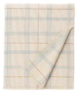 Kremowo-szałwiowa bawełniana narzuta dziecięca 140x200 cm Tartan Blue Sage – Lorena Canals