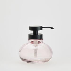 Reserved - Szklany dozownik do mydła - Różowy