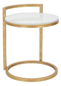 Okrągły stolik z marmurowym blatem ø 40,5 cm Round Marble – Mauro Ferretti