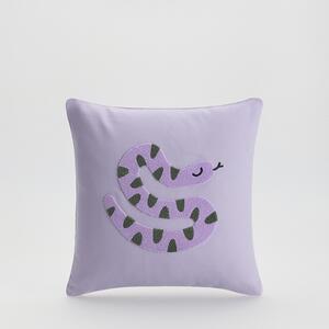 Reserved - Poszewka na poduszkę z dziecięcym wzorem - Fioletowy