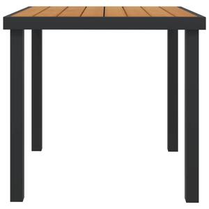Stół ogrodowy, brązowy, 78,5 x 78,5 x 74 cm, aluminium i WPC