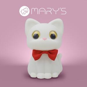 Lampka nocna dla dzieci bezprzewodowa RGBW biała uroczy kotek LED 2.5W Mary's