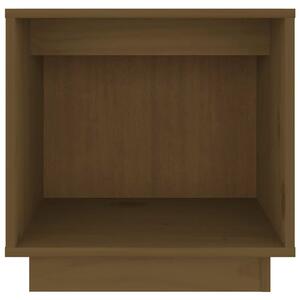 Drewniana minimalistyczna szafka nocna miodowy brąz - Fono