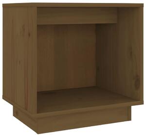 Drewniana minimalistyczna szafka nocna miodowy brąz - Fono