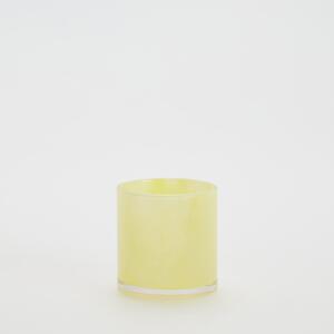 Reserved - Świecznik o prostym kształcie - Żółty