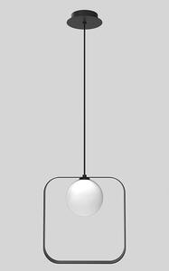 Czarna lampa wisząca kwadrat - V030-Betsu