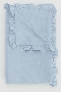 Reserved - Muślinowa narzuta na łóżko - Niebieski