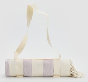 Reserved - Ręcznik plażowy z dodatkową kieszonką - Fioletowy
