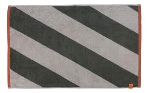 Dywanik łazienkowy z bio bawełny w kolorze khaki 50x80 cm Diagonal – Mette Ditmer Denmark