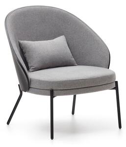 Szary fotel Eamy – Kave Home