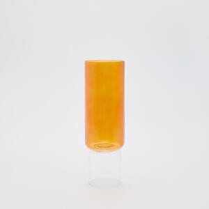 Reserved - Dwukolorowy wazon - Pomarańczowy