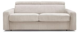 Kremowa sztruksowa rozkładana sofa 195 cm Monaco – Bobochic Paris