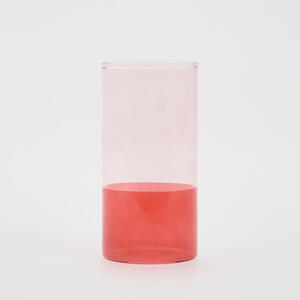 Reserved - Dwukolorowa szklanka - Różowy