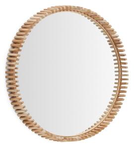 Lustro ścienne z drewnianą ramą ø 80 cm Polke – Kave Home