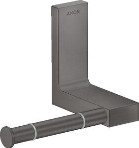 Axor Universal Rectangular uchwyt na papier toaletowy czarny chrom szczotkowany 42656340