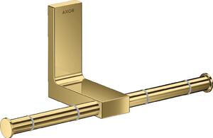 Axor Universal Rectangular uchwyt na papier toaletowy podwójny złoty optyczny polerowany 42657990