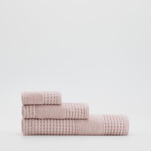 Reserved - Ręcznik z waflową strukturą - Różowy