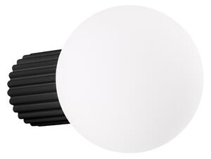 Czarny kinkiet ø 12 cm Orbital – Sollux