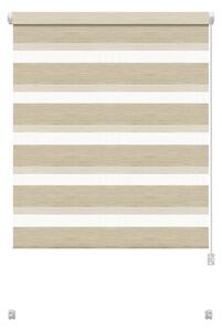 Kremowa roleta dzień i noc 97x150 cm Zebra Natur – Gardinia