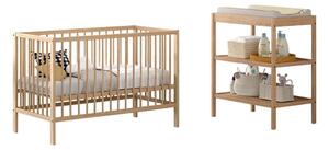 Zestaw mebli dla dzieci z litego drewna bukowego 2 szt. Dino – Vipack