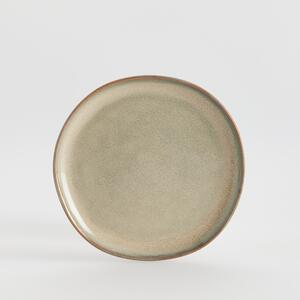 Reserved - Rustykalny talerz ceramiczny - Beżowy