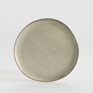 Reserved - Rustykalny talerz ceramiczny - Beżowy