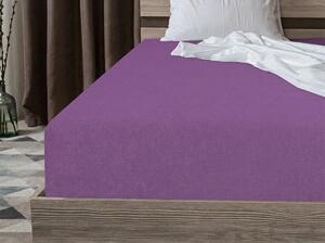 Frotte prześcieradło PREMIUM fioletowe 180x200 cm