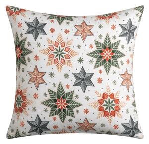 Poszewka na poduszkę z mikrofibry CHRISTMAS STAR 45x45 cm, kolorowa