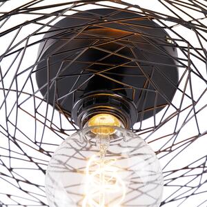 Orientalna lampa sufitowa czarna 40 cm - Glan Oswietlenie wewnetrzne