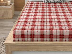 Prześcieradło z mikrofibry TARTAN HEART kolorowe 90x200 cm