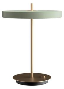 Jasnozielona lampa stołowa LED ze ściemniaczem i metalowym kloszem (wysokość 41,5 cm) Asteria Table – UMAGE