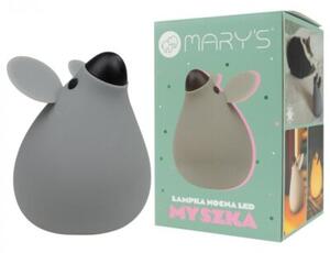 Lampka nocna dla dzieci bezprzewodowa szara myszka LED 3.2 W Mary's