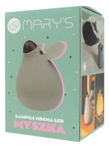 Lampka nocna dla dzieci bezprzewodowa szara myszka LED 3.2 W Mary's