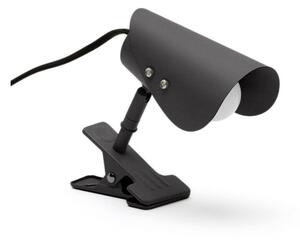 Czarna metalowa lampa stołowa z klipsem (wysokość 16 cm) Jula – Kave Home