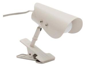 Jasnoszara metalowa lampa stołowa z klipsem (wysokość 16 cm) Jula – Kave Home