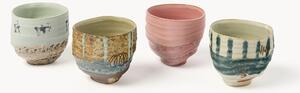 Komplet ręcznie malowanych kubków Artist Ceramics, 4 elem
