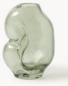 Ręcznie wykonany wazon ze szkła Gleam, W 18 cm